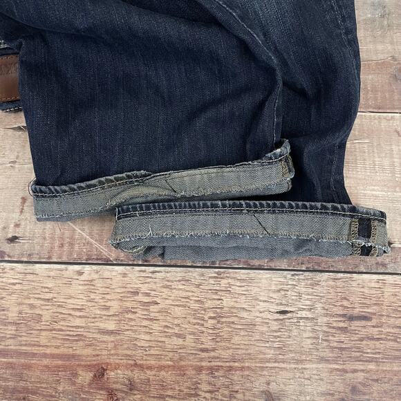 BKE Tyler Jeans Men's 32 x 28 Blue Straight Leg Medium Wash Denim Hemmed READ - Picture 11 of 12